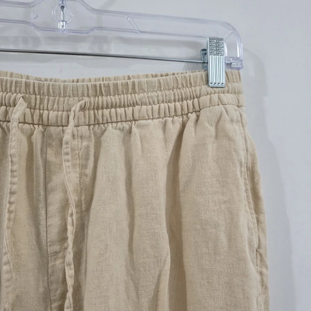 Banana Republic Womens Linen Cargo Pants Size Small Petite Euro Summer Beach